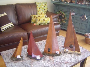 Carved Sailboats