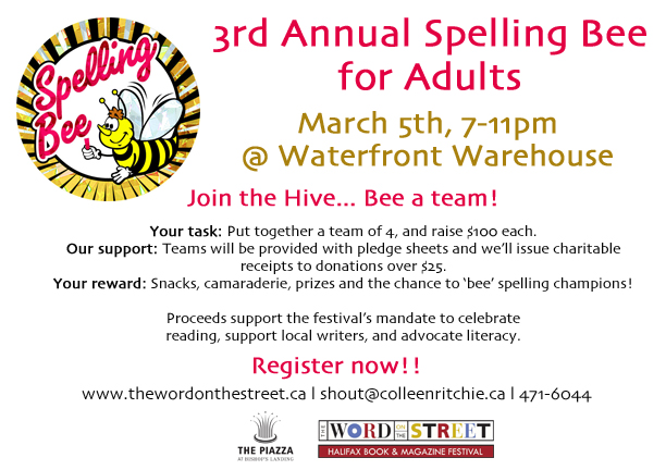 Word On The Street Halifax 3rd Annual Spelling Bee Prize ...