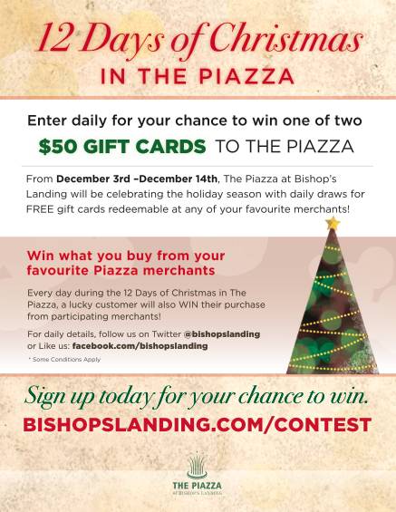 12 Days of Christmas in The Piazza