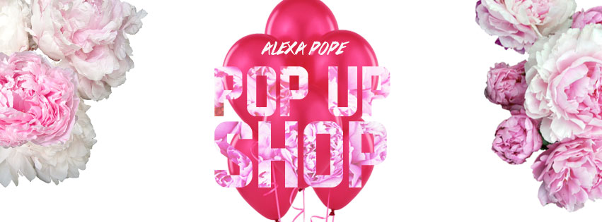 alexa pope pop up shop