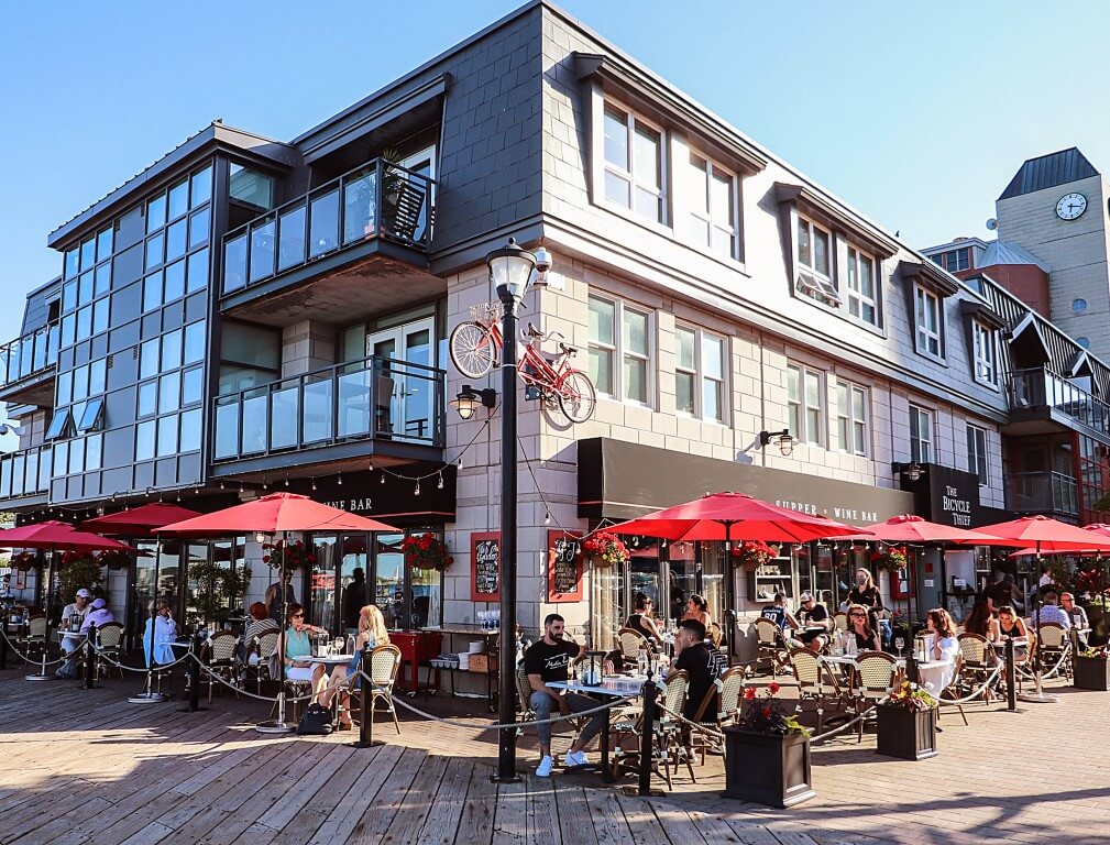 outside patio bicycle thief in bishops landing