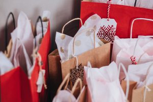holiday shopping present bags